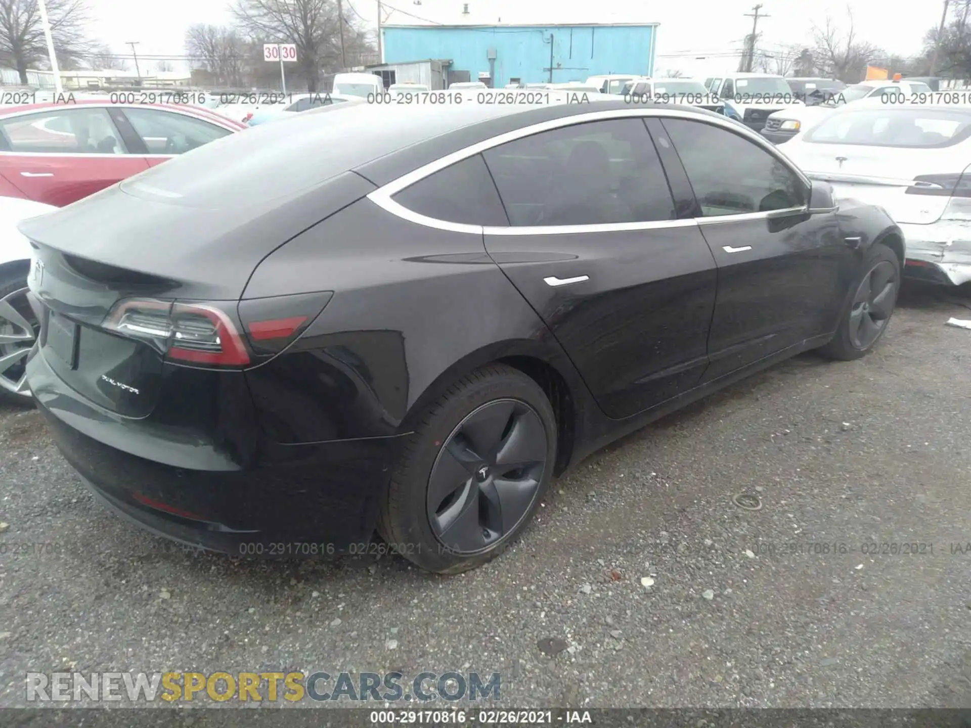 3 Photograph of a damaged car 5YJ3E1EB3LF791144 TESLA MODEL 3 2020
