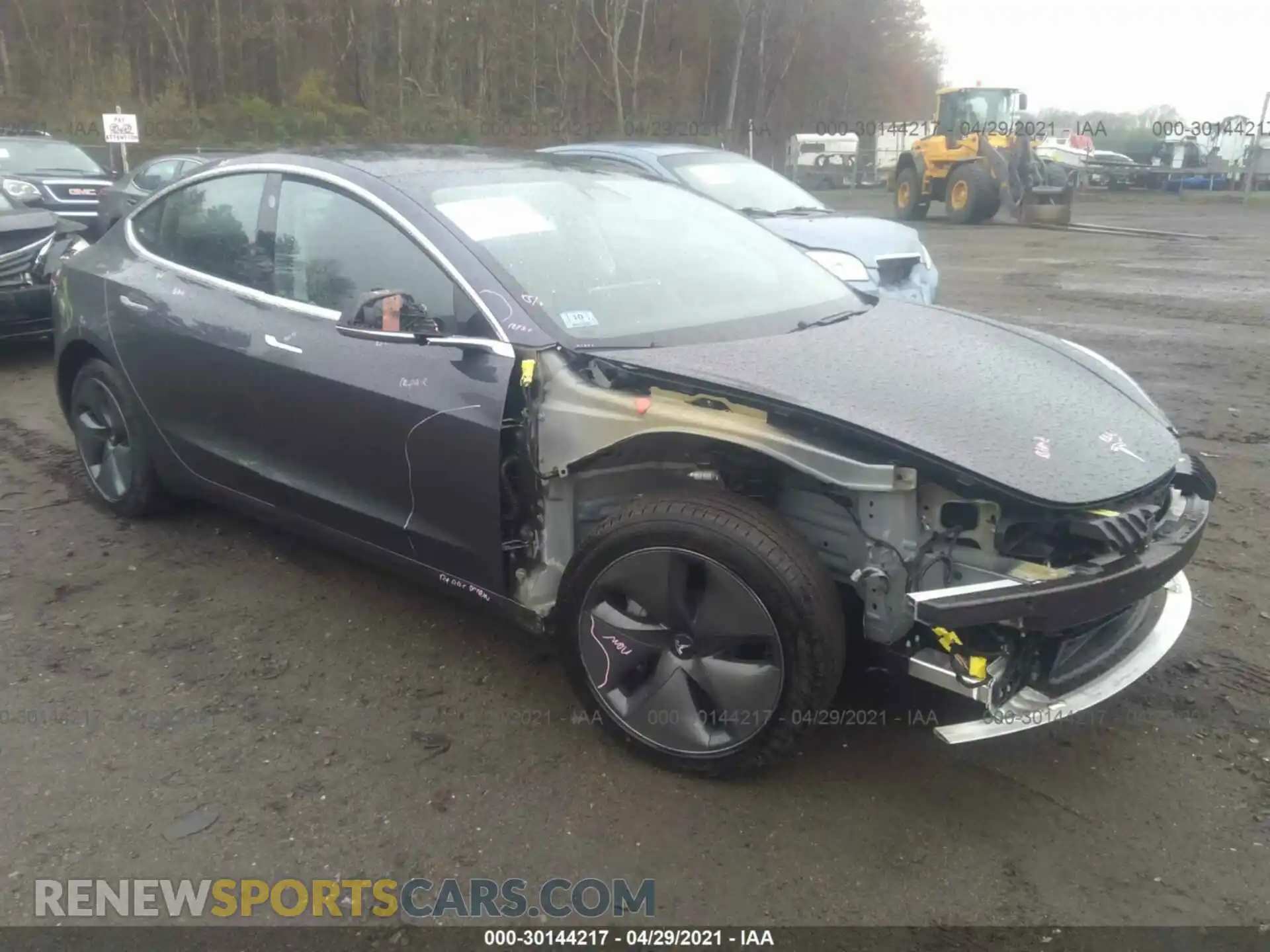 1 Photograph of a damaged car 5YJ3E1EB3LF793573 TESLA MODEL 3 2020