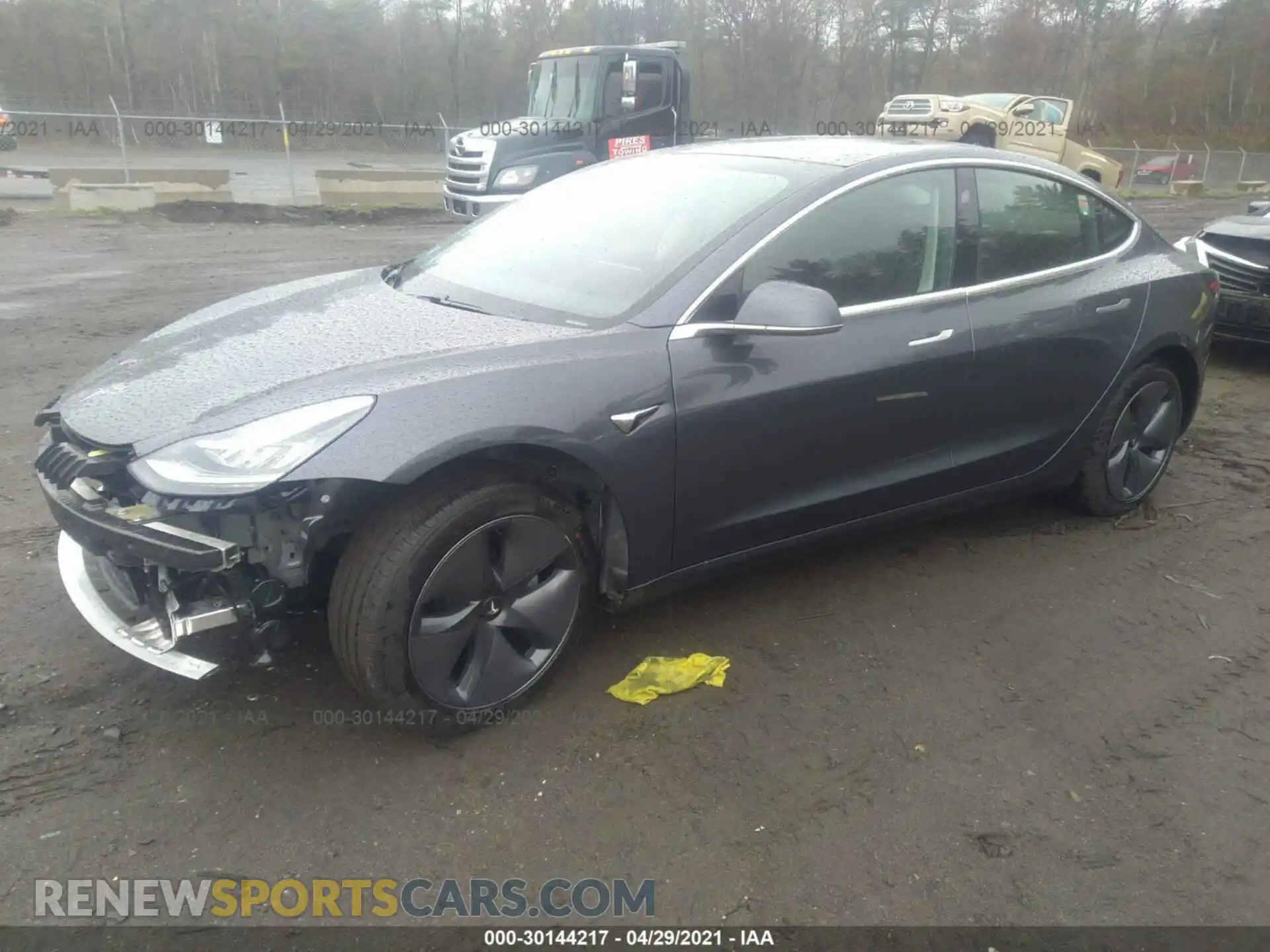 2 Photograph of a damaged car 5YJ3E1EB3LF793573 TESLA MODEL 3 2020