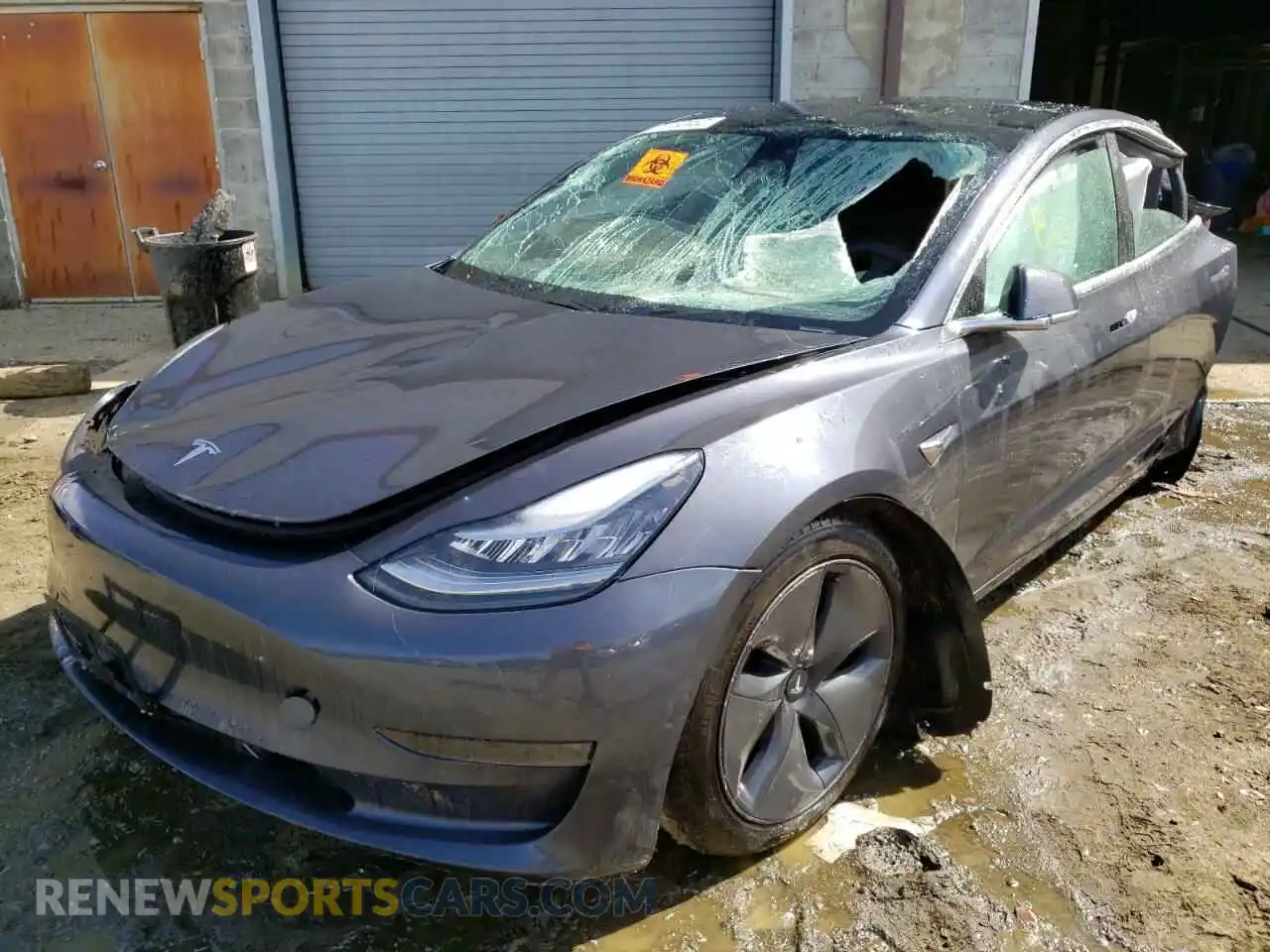 2 Photograph of a damaged car 5YJ3E1EB4LF534784 TESLA MODEL 3 2020