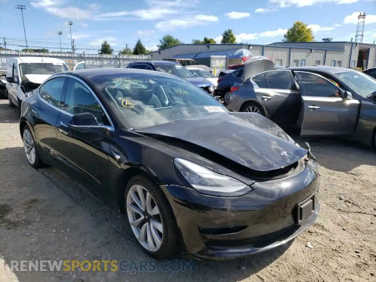 1 Photograph of a damaged car 5YJ3E1EB4LF600668 TESLA MODEL 3 2020