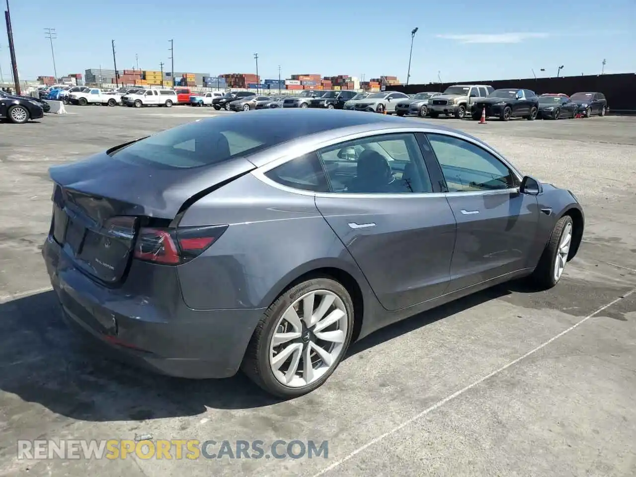3 fotografías del automóvil dañado 5YJ3E1EB4LF650955 TESLA MODEL 3 2020