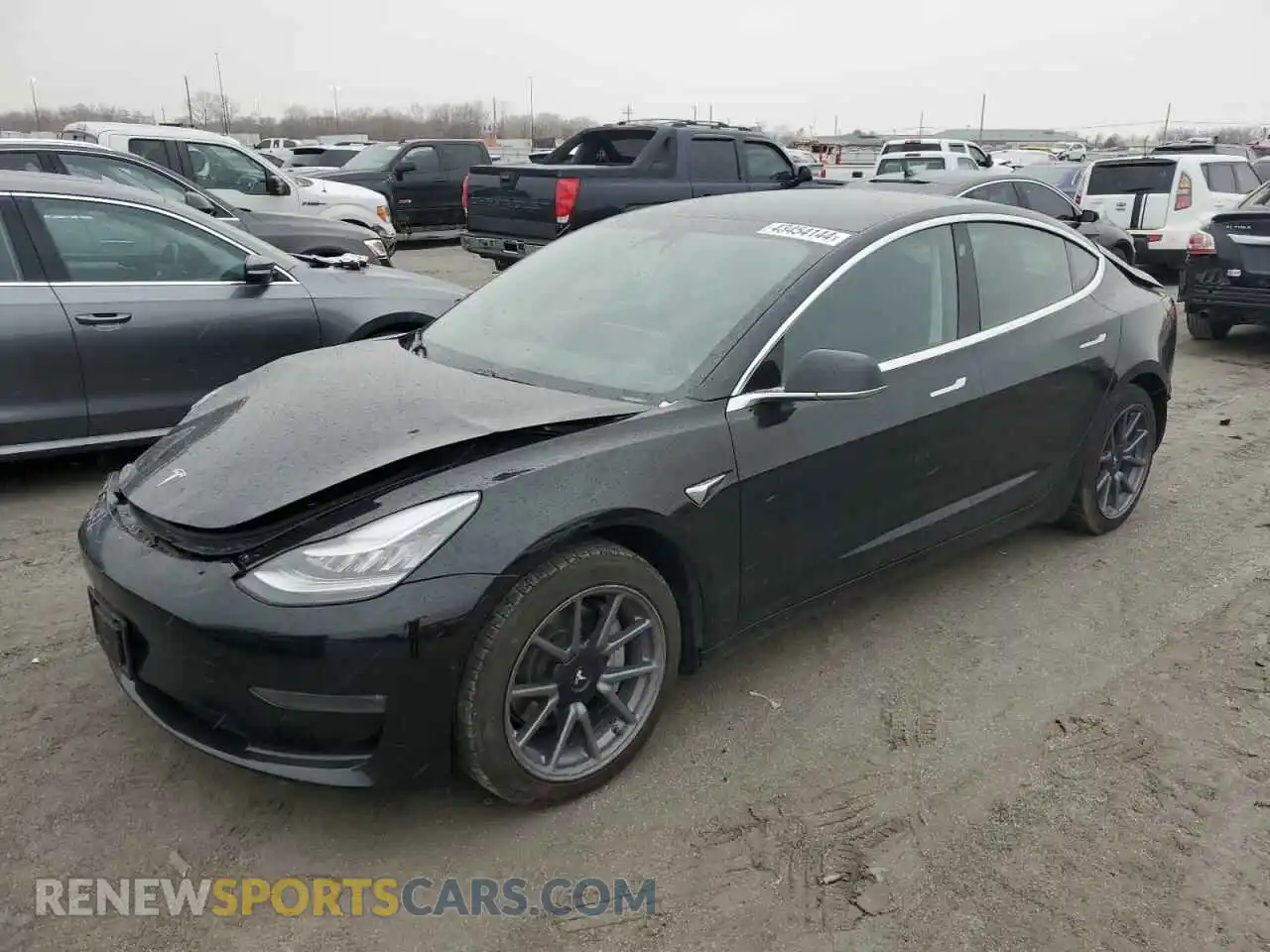 1 Photograph of a damaged car 5YJ3E1EB4LF663141 TESLA MODEL 3 2020