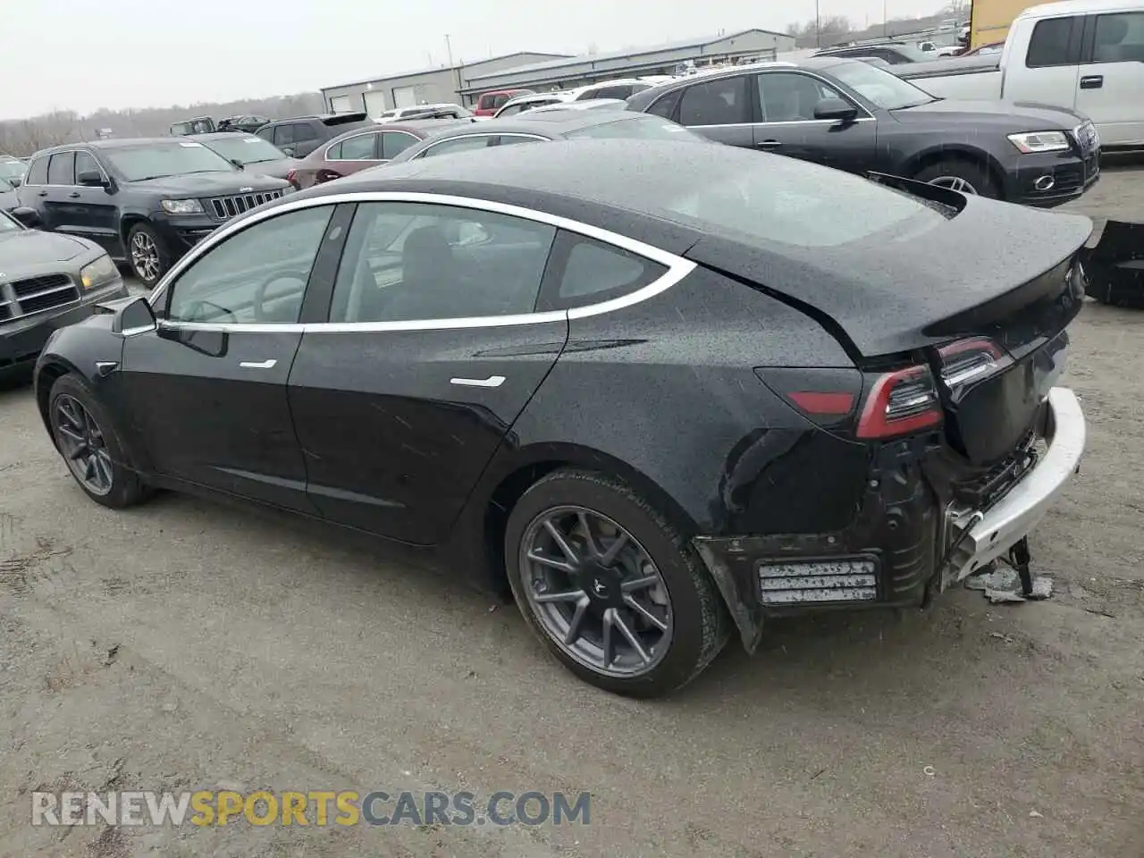 2 Photograph of a damaged car 5YJ3E1EB4LF663141 TESLA MODEL 3 2020