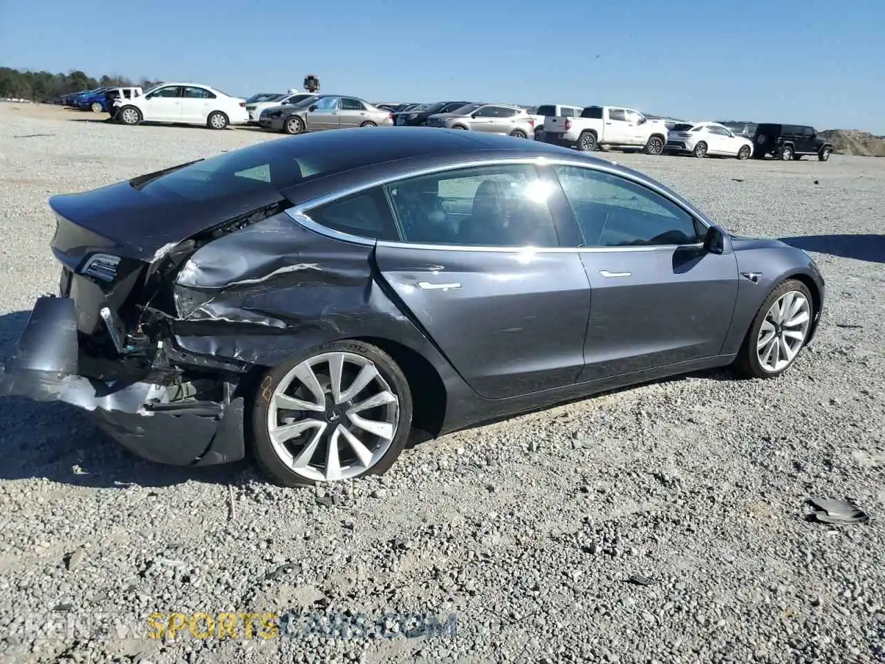 3 Photograph of a damaged car 5YJ3E1EB4LF666637 TESLA MODEL 3 2020