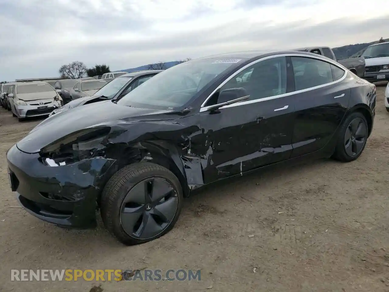 1 Photograph of a damaged car 5YJ3E1EB4LF710488 TESLA MODEL 3 2020