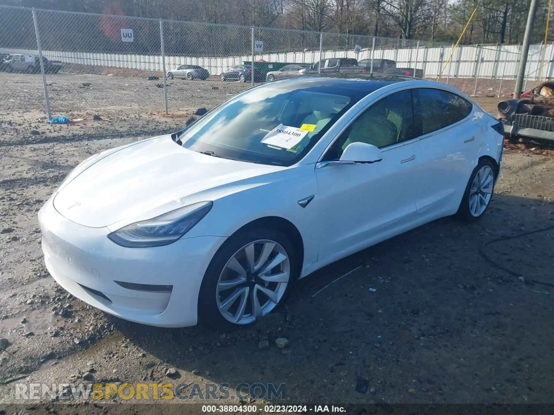 2 Photograph of a damaged car 5YJ3E1EB4LF712953 TESLA MODEL 3 2020