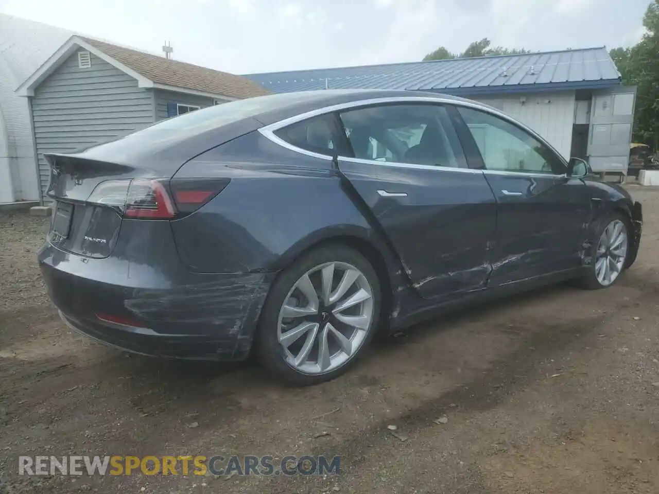 3 fotografías del automóvil dañado 5YJ3E1EB4LF795395 TESLA MODEL 3 2020