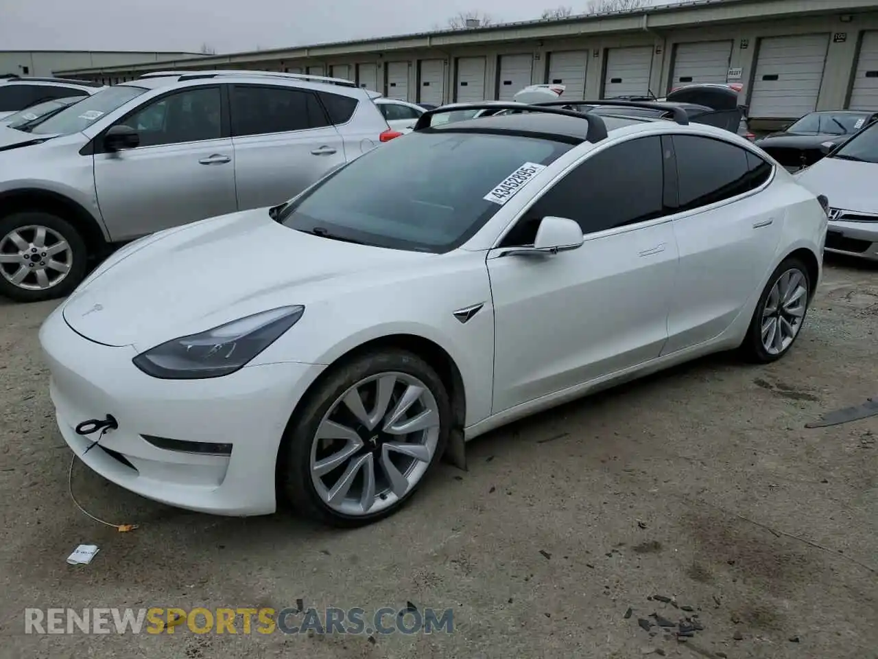 1 Photograph of a damaged car 5YJ3E1EB4LF795607 TESLA MODEL 3 2020