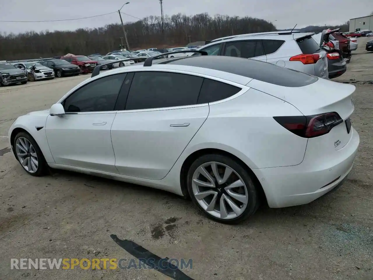 2 Photograph of a damaged car 5YJ3E1EB4LF795607 TESLA MODEL 3 2020