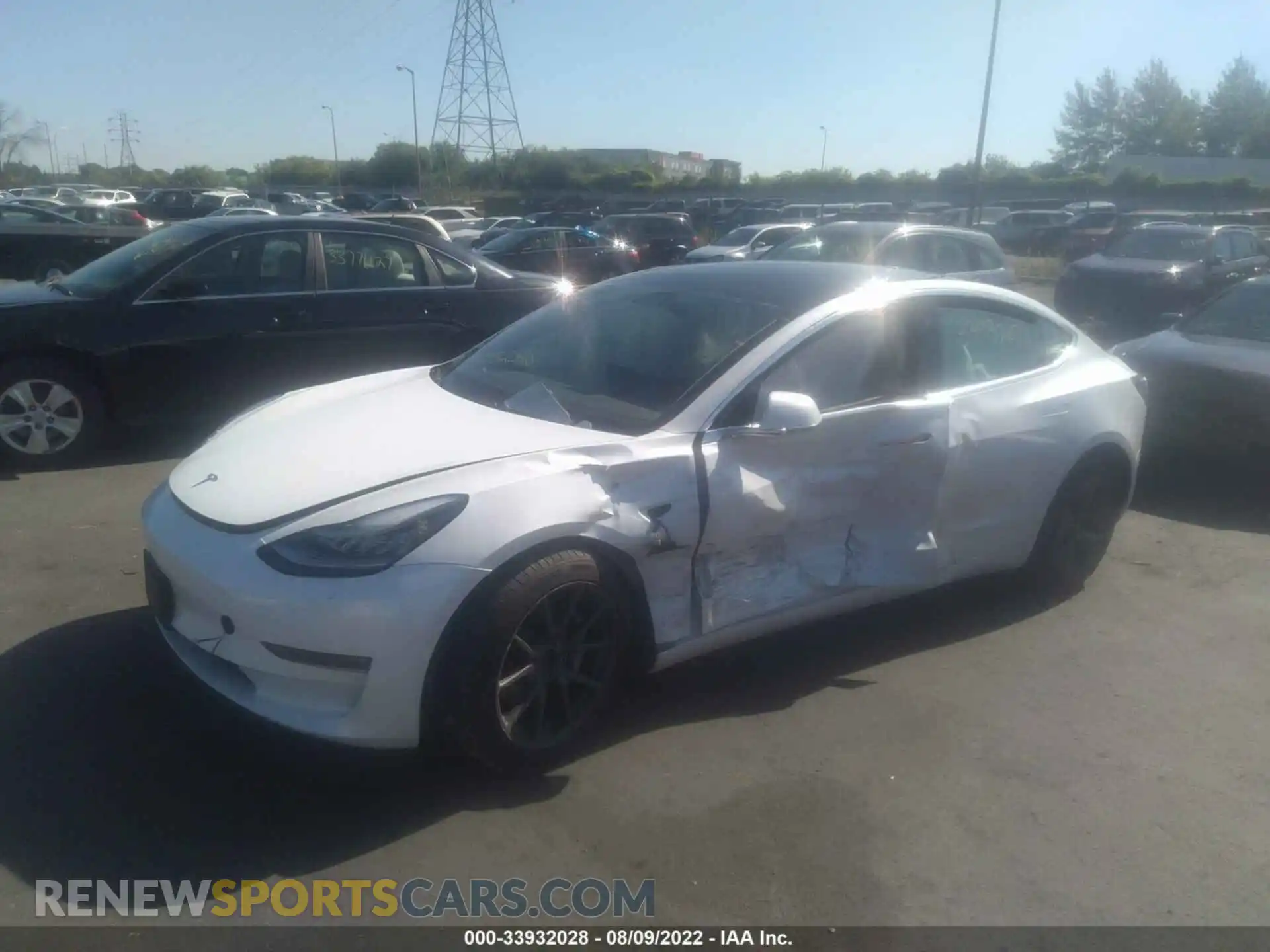 2 Photograph of a damaged car 5YJ3E1EB4LF806704 TESLA MODEL 3 2020