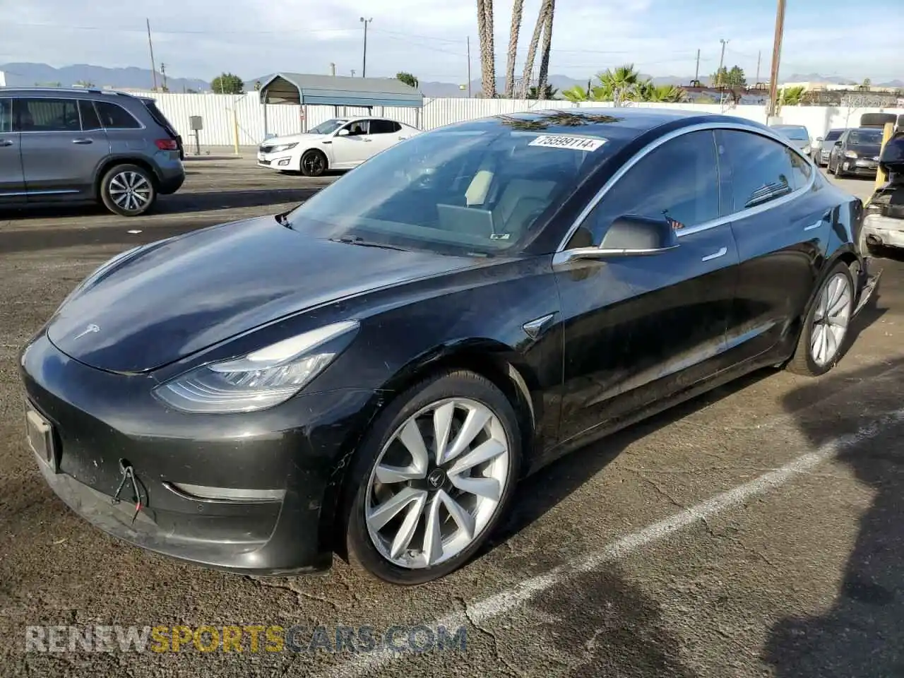 1 Photograph of a damaged car 5YJ3E1EB5LF600792 TESLA MODEL 3 2020