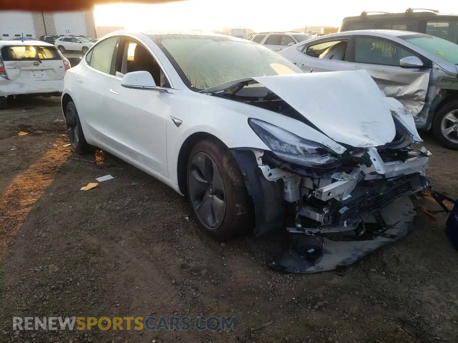1 fotografías del automóvil dañado 5YJ3E1EB5LF637020 TESLA MODEL 3 2020