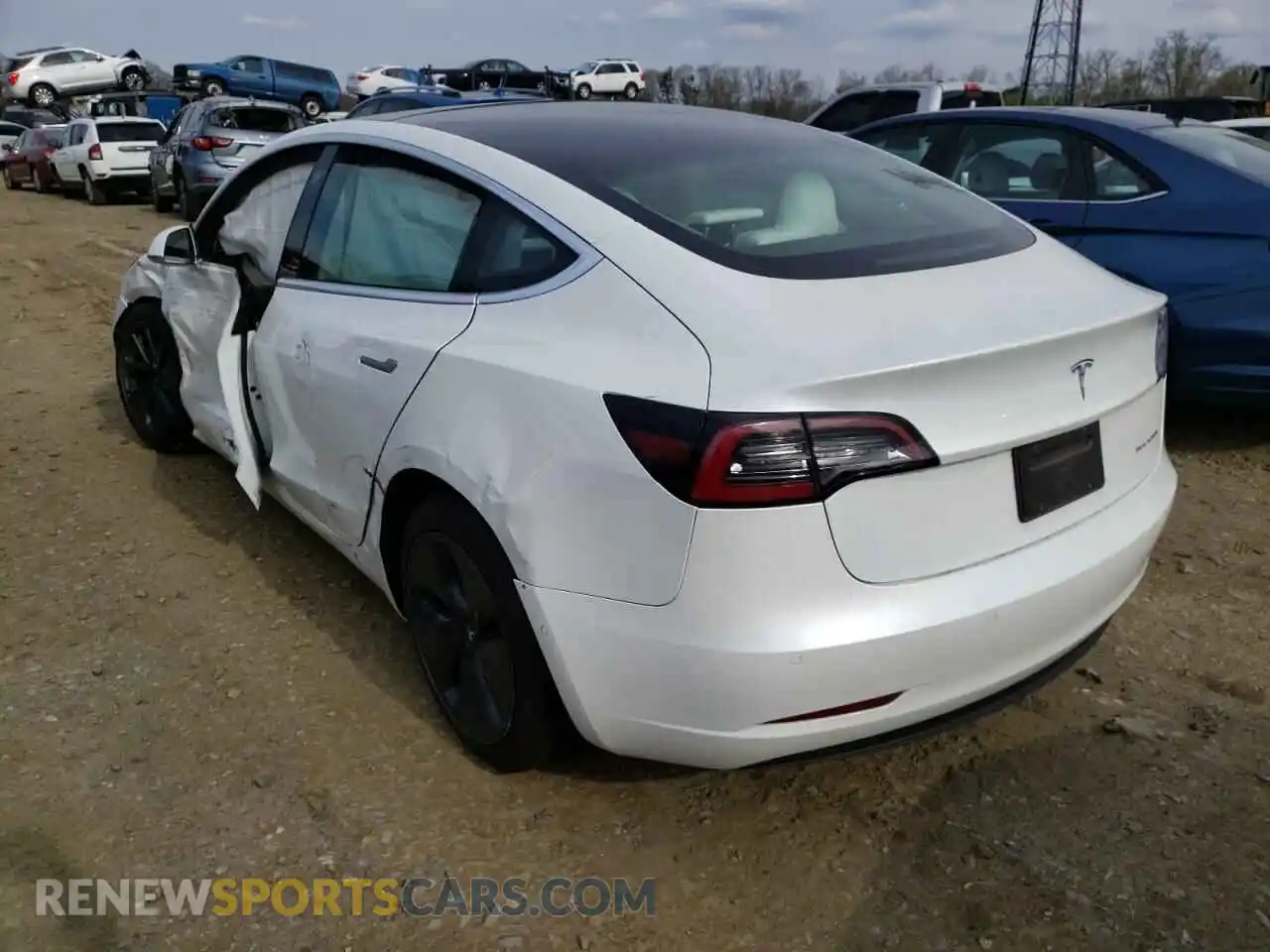 3 Photograph of a damaged car 5YJ3E1EB5LF639690 TESLA MODEL 3 2020