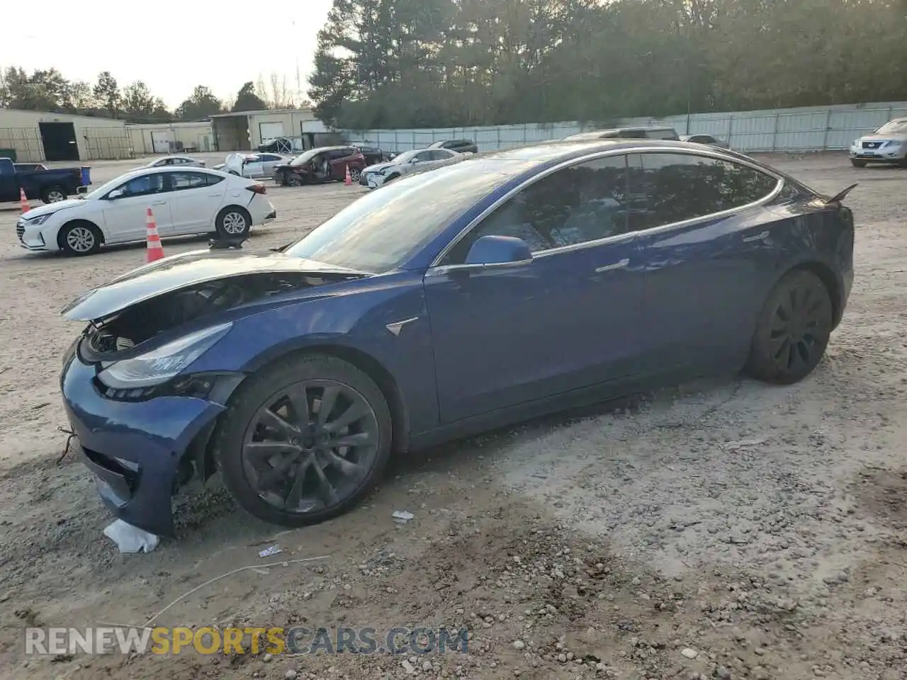 1 Photograph of a damaged car 5YJ3E1EB5LF640192 TESLA MODEL 3 2020
