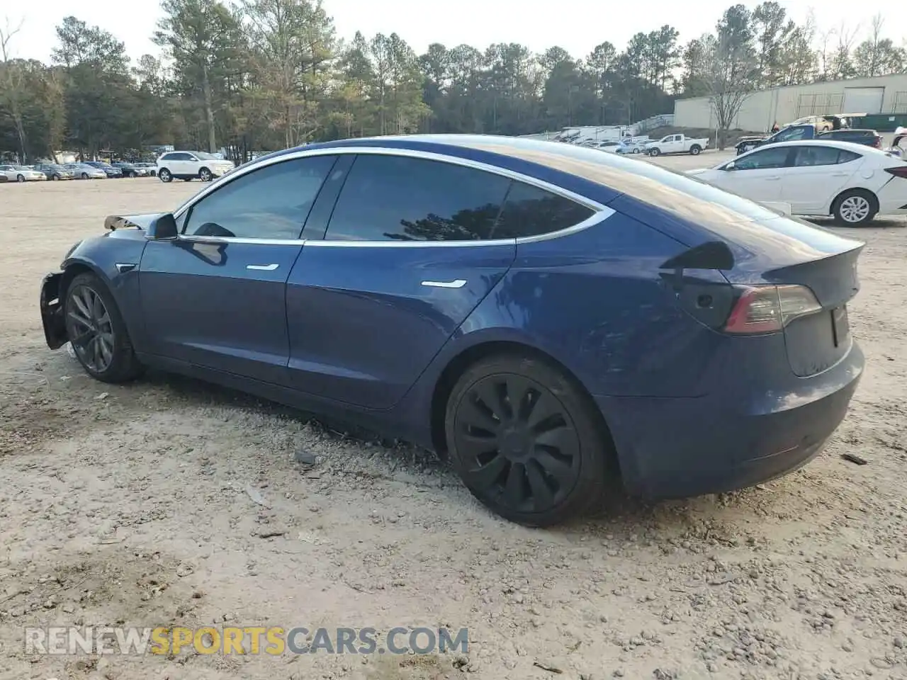 2 Photograph of a damaged car 5YJ3E1EB5LF640192 TESLA MODEL 3 2020