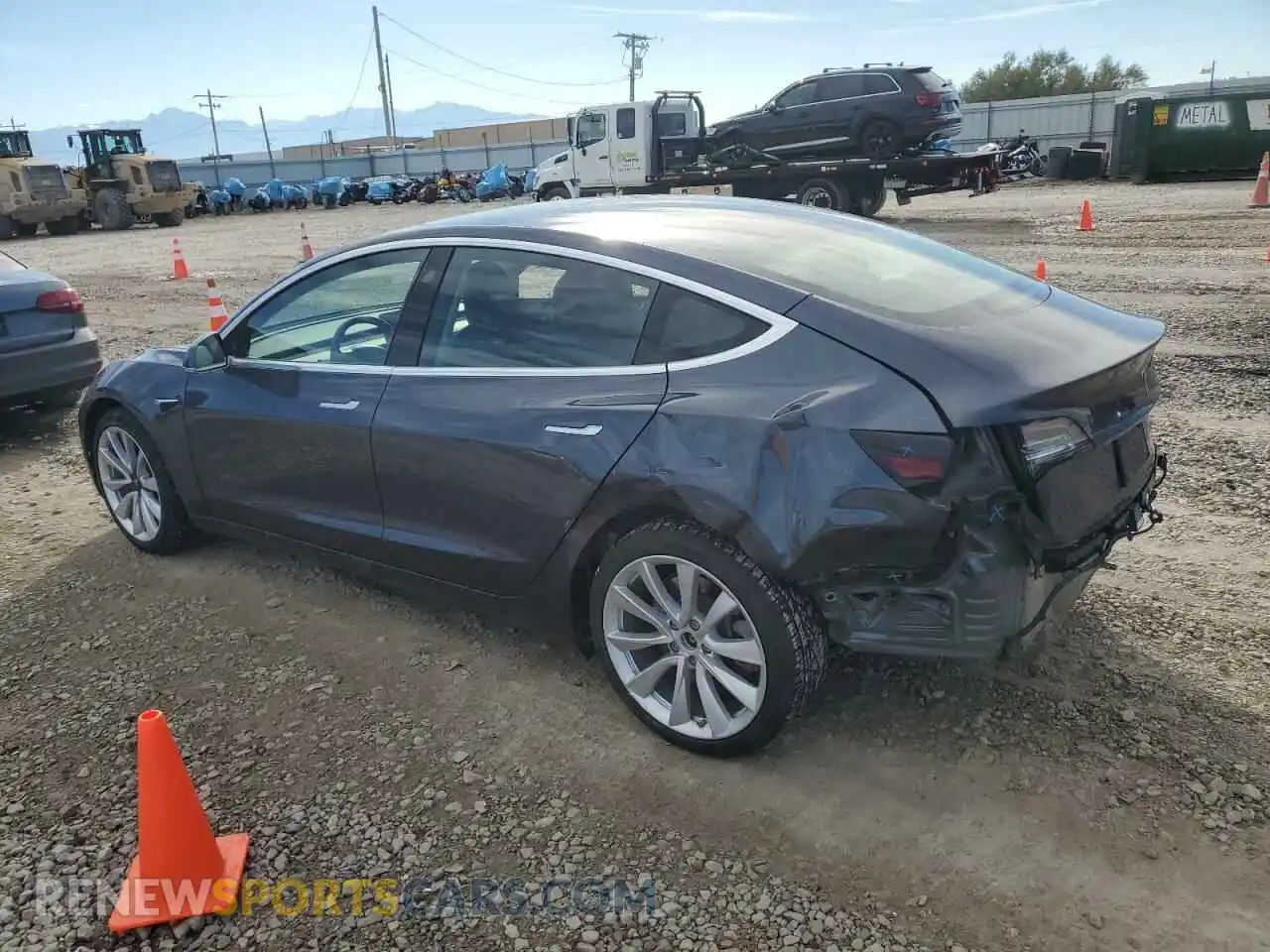 2 Photograph of a damaged car 5YJ3E1EB5LF650821 TESLA MODEL 3 2020