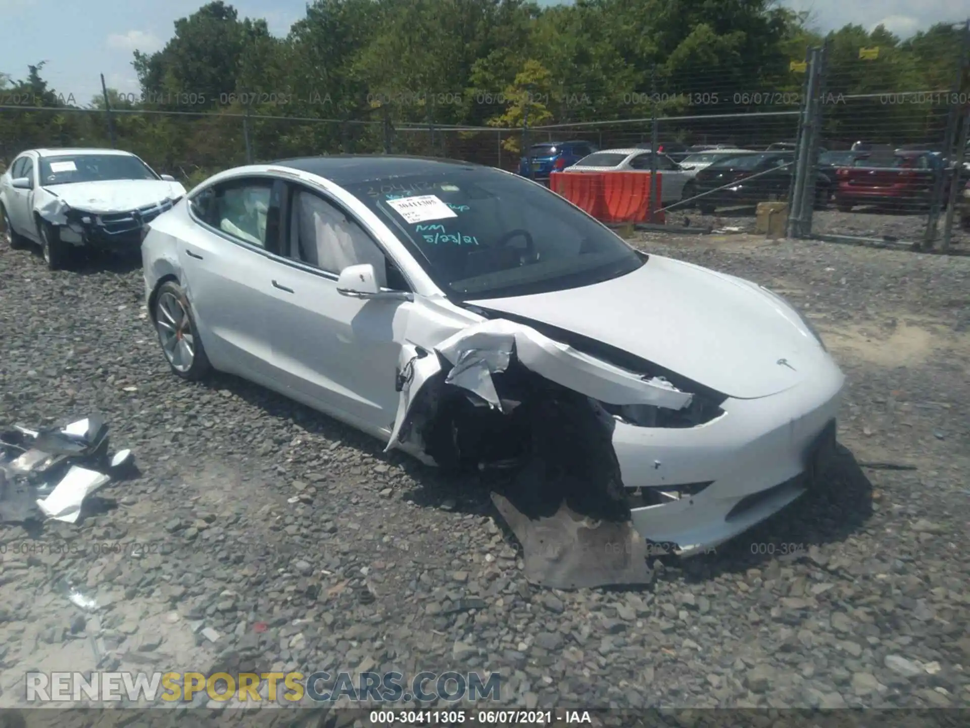 1 fotografías del automóvil dañado 5YJ3E1EB5LF712461 TESLA MODEL 3 2020