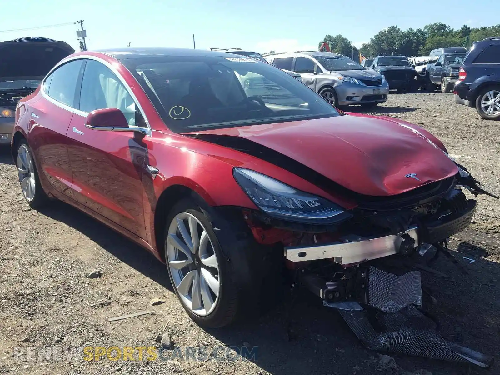 1 fotografías del automóvil dañado 5YJ3E1EB5LF746710 TESLA MODEL 3 2020