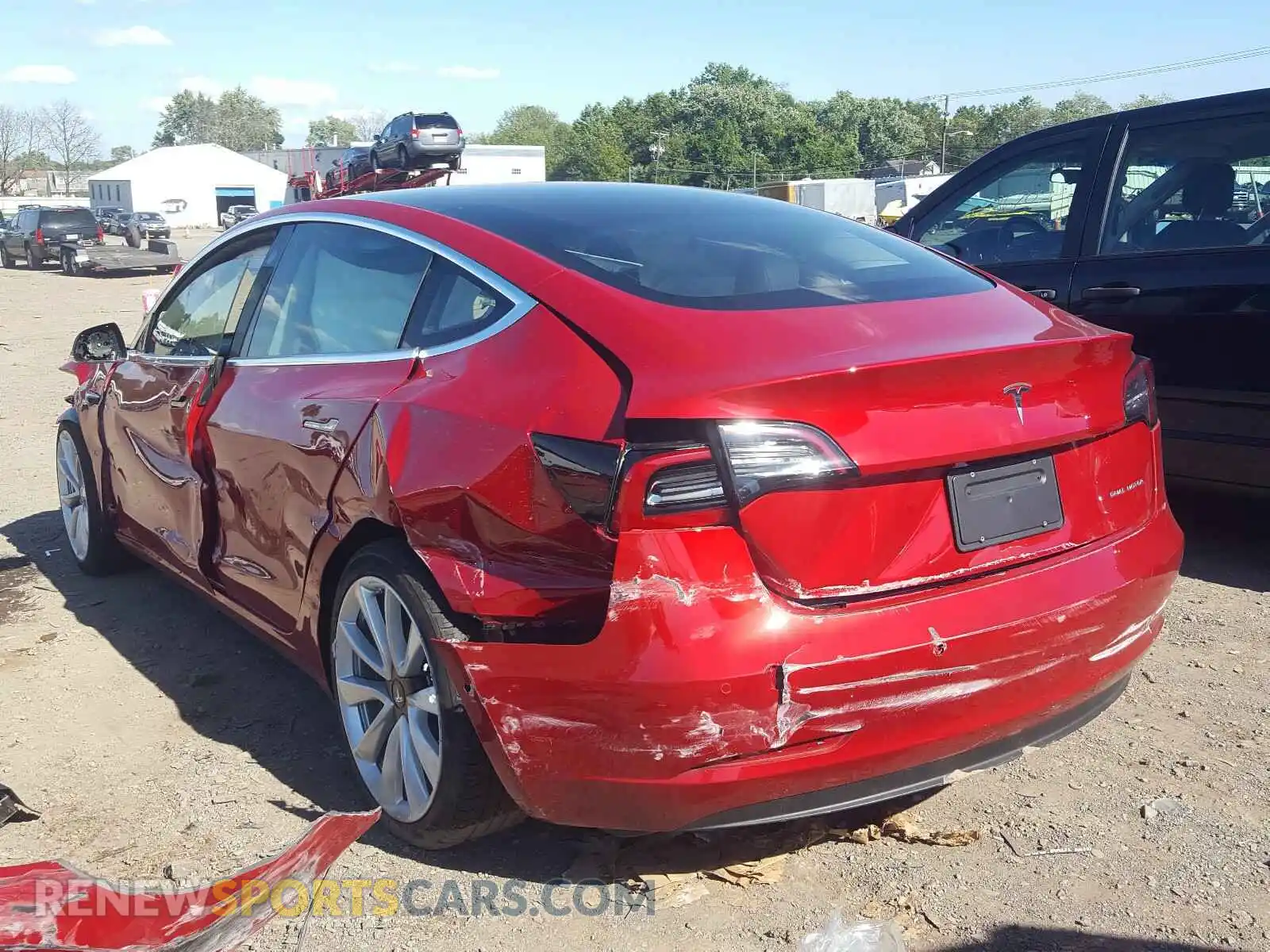 3 fotografías del automóvil dañado 5YJ3E1EB5LF746710 TESLA MODEL 3 2020
