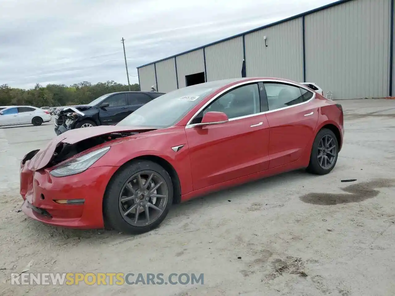 1 Photograph of a damaged car 5YJ3E1EB5LF790433 TESLA MODEL 3 2020