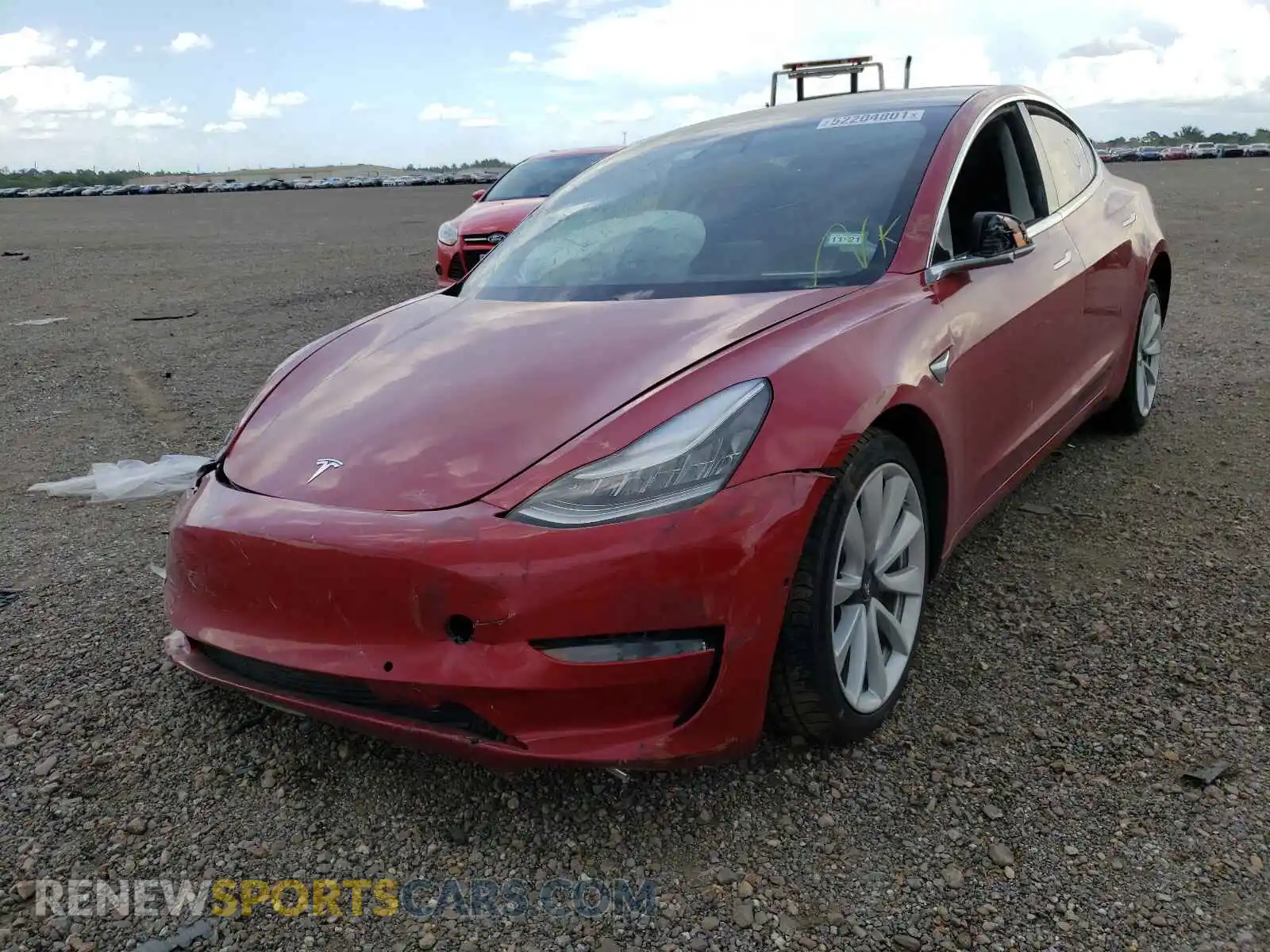 2 Photograph of a damaged car 5YJ3E1EB6LF588961 TESLA MODEL 3 2020