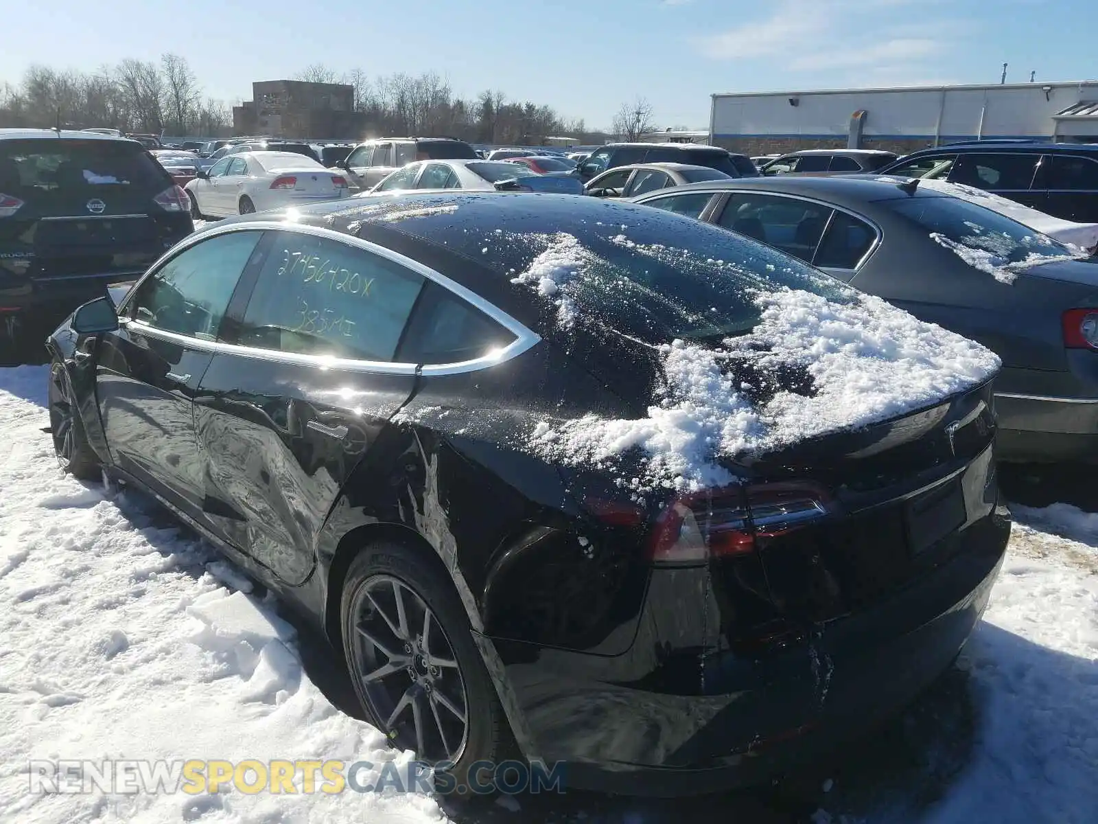 3 Photograph of a damaged car 5YJ3E1EB6LF599605 TESLA MODEL 3 2020