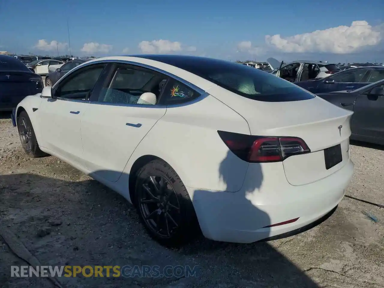 2 Photograph of a damaged car 5YJ3E1EB6LF622056 TESLA MODEL 3 2020