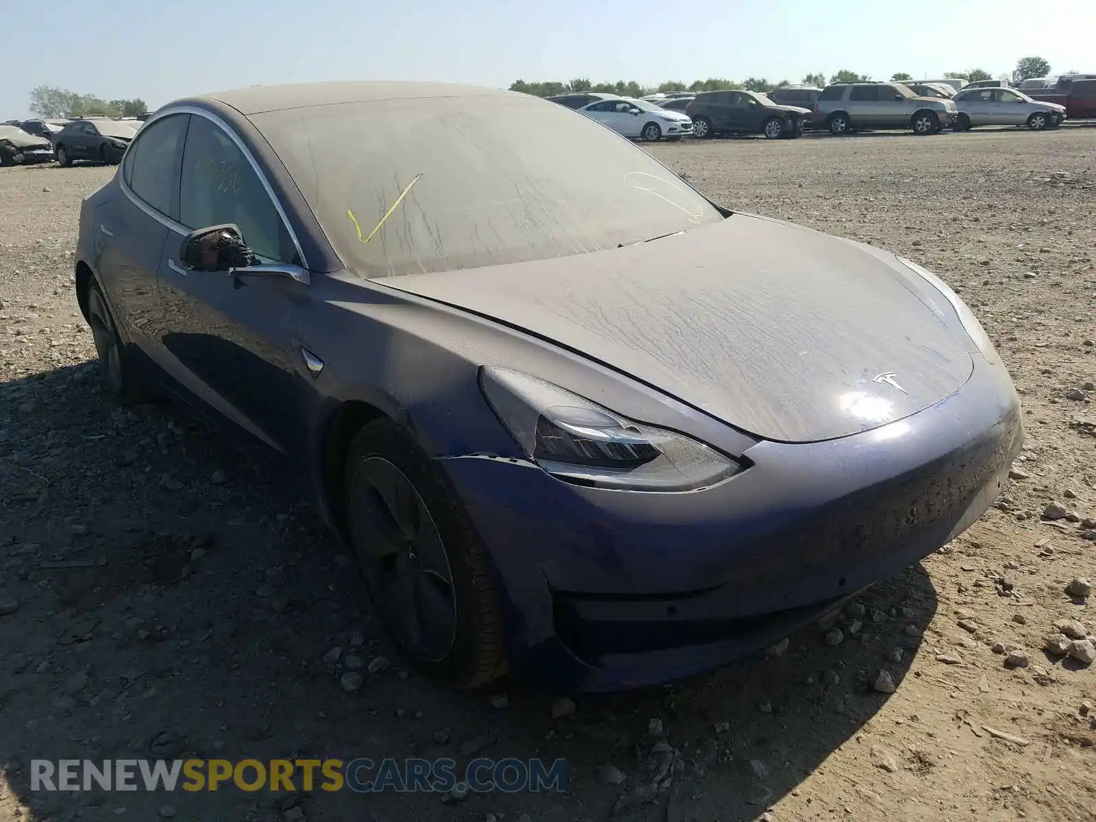 1 Photograph of a damaged car 5YJ3E1EB6LF636443 TESLA MODEL 3 2020
