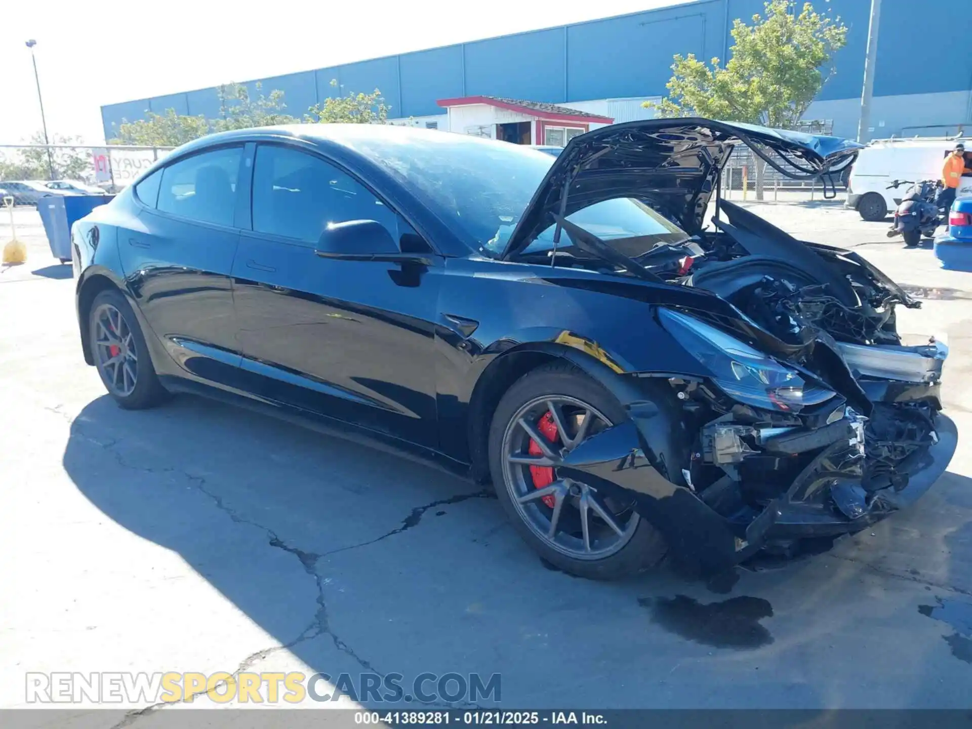 1 Photograph of a damaged car 5YJ3E1EB6LF710444 TESLA MODEL 3 2020