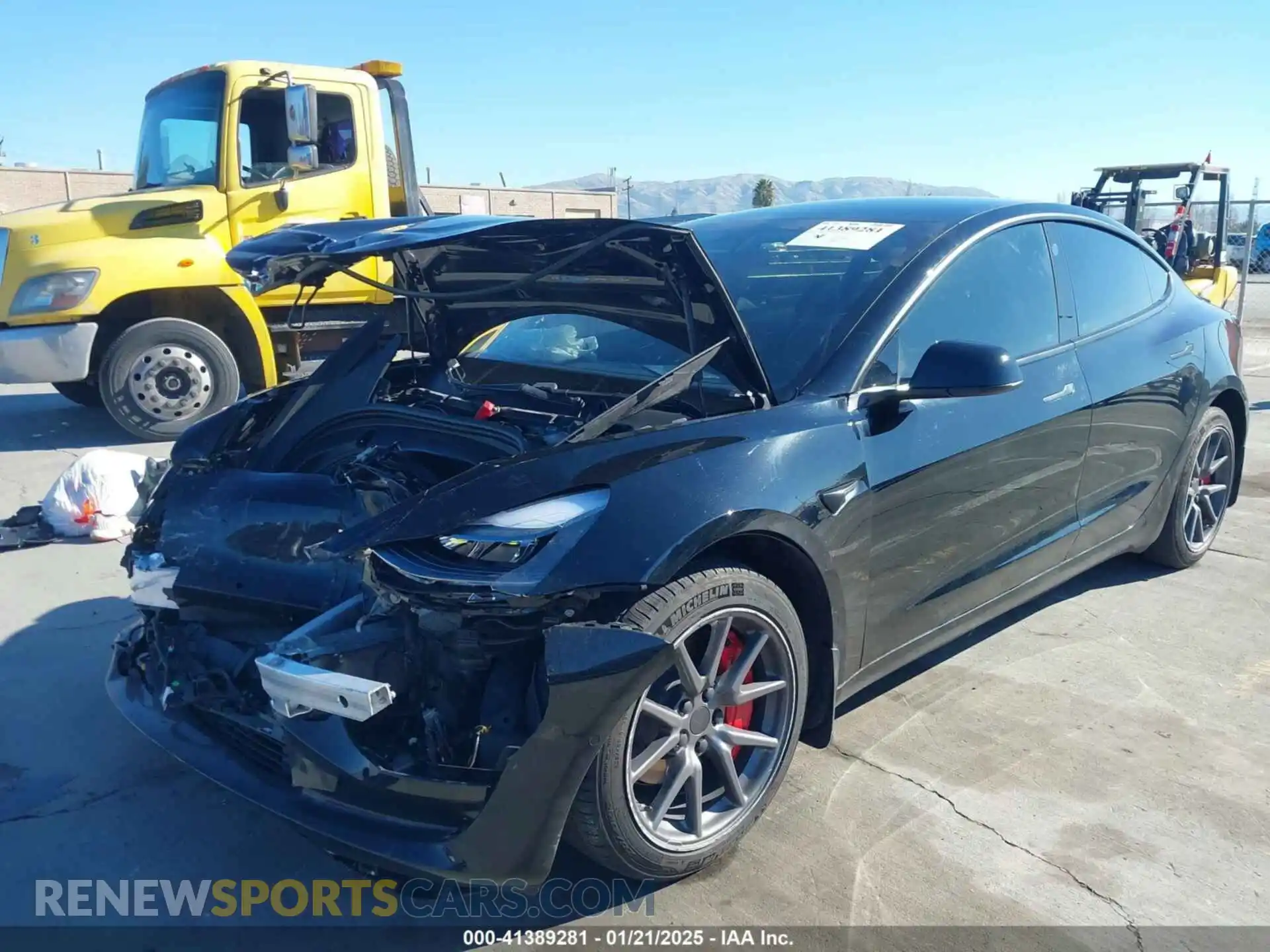2 Photograph of a damaged car 5YJ3E1EB6LF710444 TESLA MODEL 3 2020