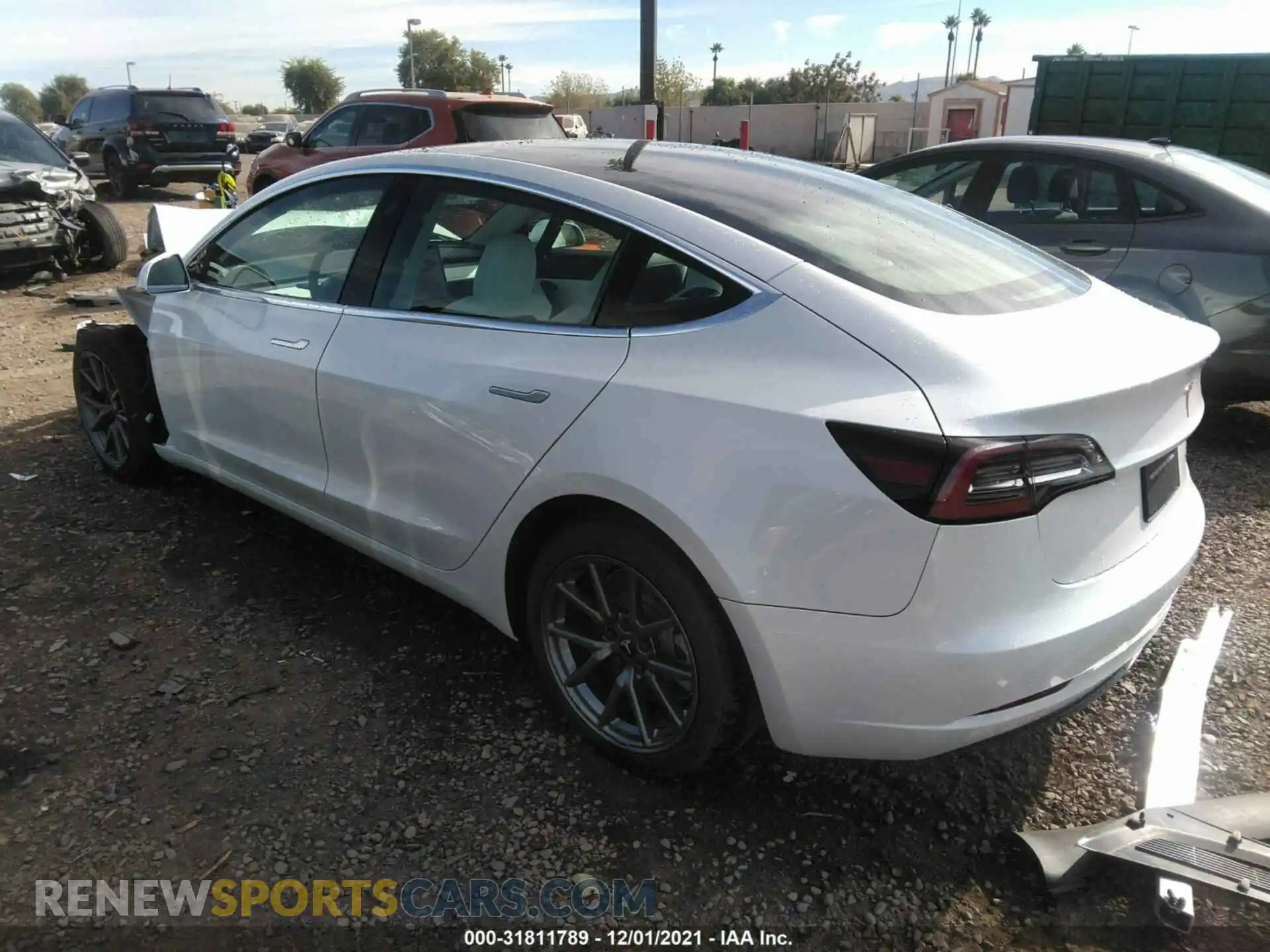 3 Photograph of a damaged car 5YJ3E1EB6LF712694 TESLA MODEL 3 2020