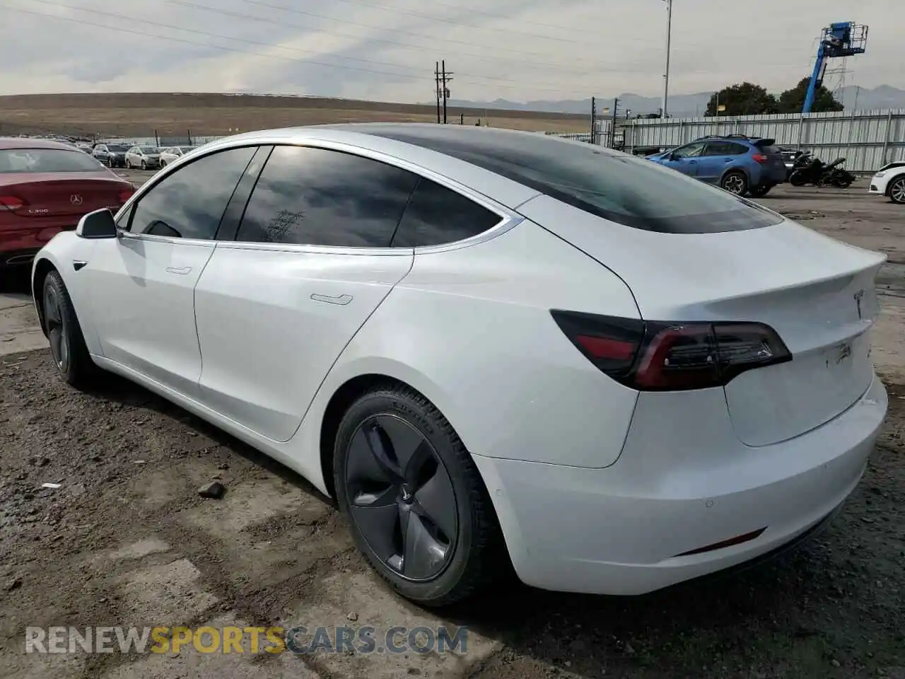 2 Photograph of a damaged car 5YJ3E1EB6LF742231 TESLA MODEL 3 2020