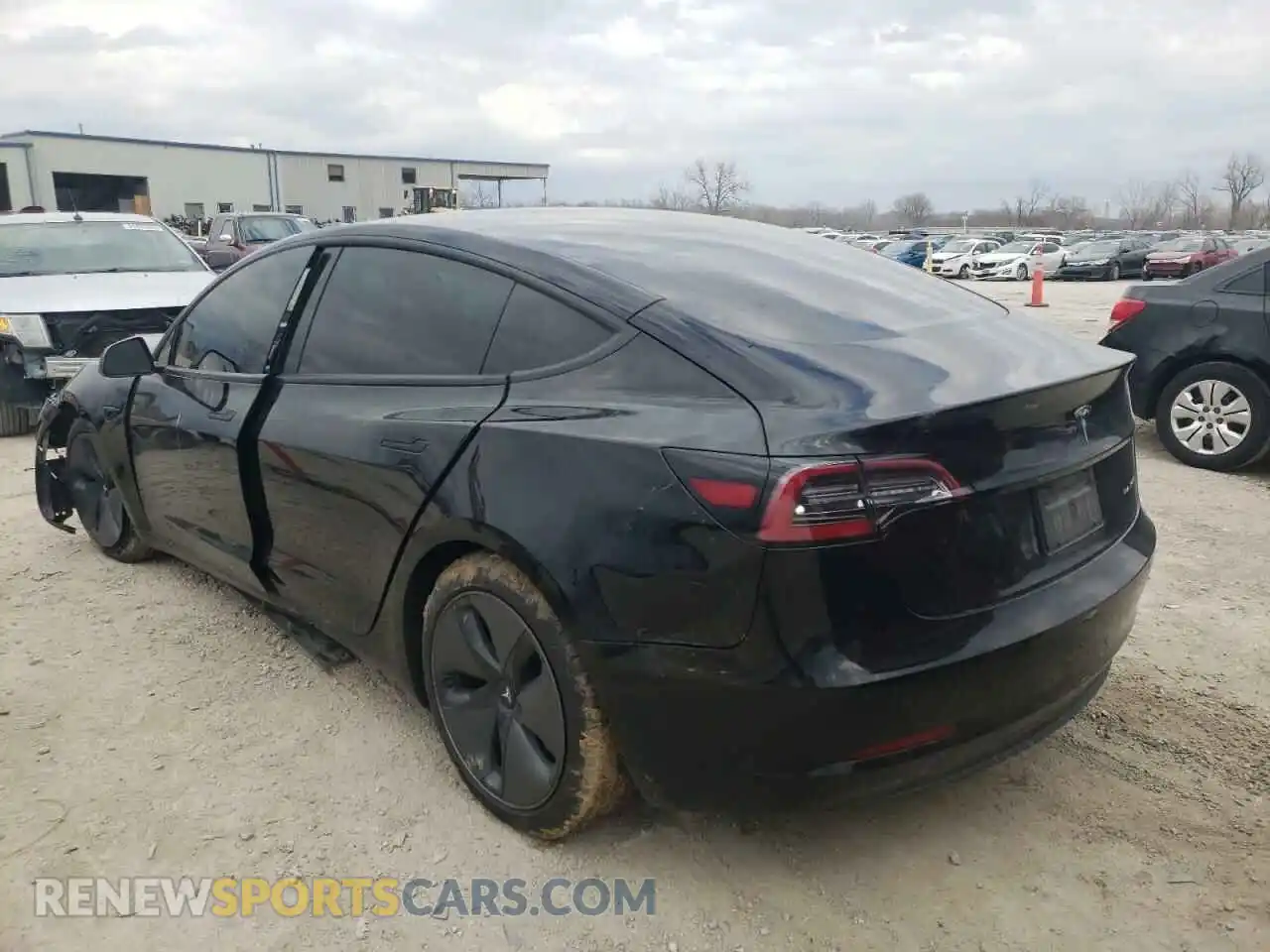 3 fotografías del automóvil dañado 5YJ3E1EB6LF744268 TESLA MODEL 3 2020