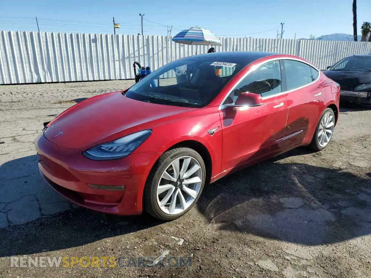 1 Photograph of a damaged car 5YJ3E1EB6LF807112 TESLA MODEL 3 2020