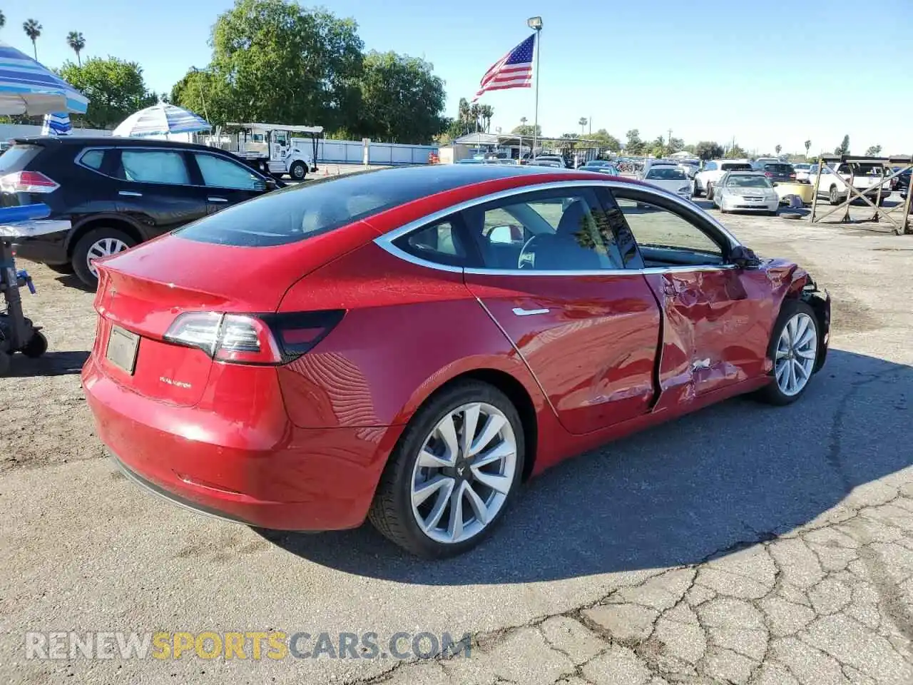 3 Photograph of a damaged car 5YJ3E1EB6LF807112 TESLA MODEL 3 2020