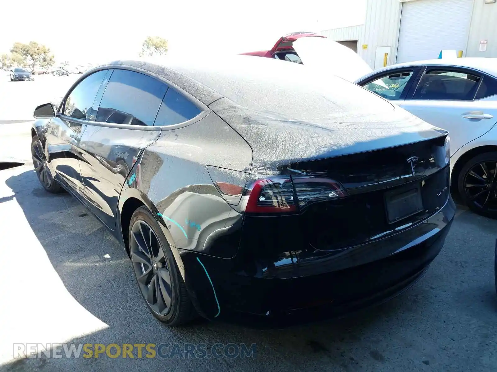3 Photograph of a damaged car 5YJ3E1EB7LF600518 TESLA MODEL 3 2020