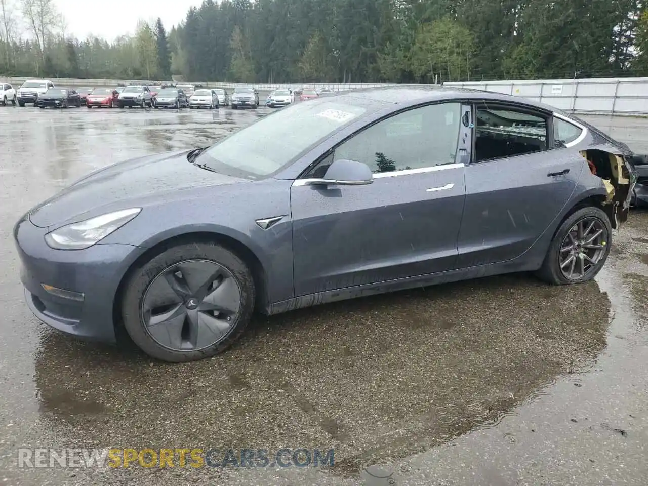 1 Photograph of a damaged car 5YJ3E1EB7LF635334 TESLA MODEL 3 2020