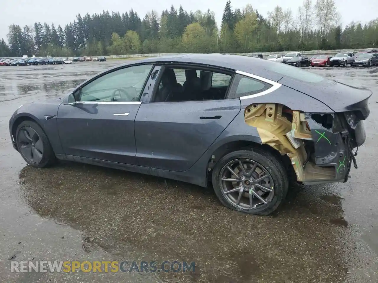 2 Photograph of a damaged car 5YJ3E1EB7LF635334 TESLA MODEL 3 2020