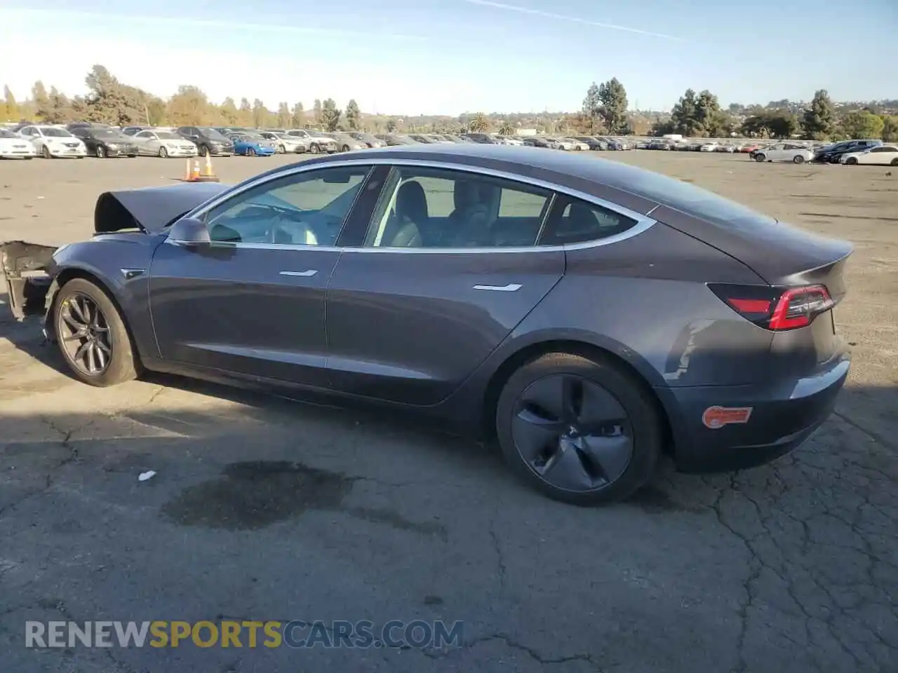 2 Photograph of a damaged car 5YJ3E1EB7LF635544 TESLA MODEL 3 2020