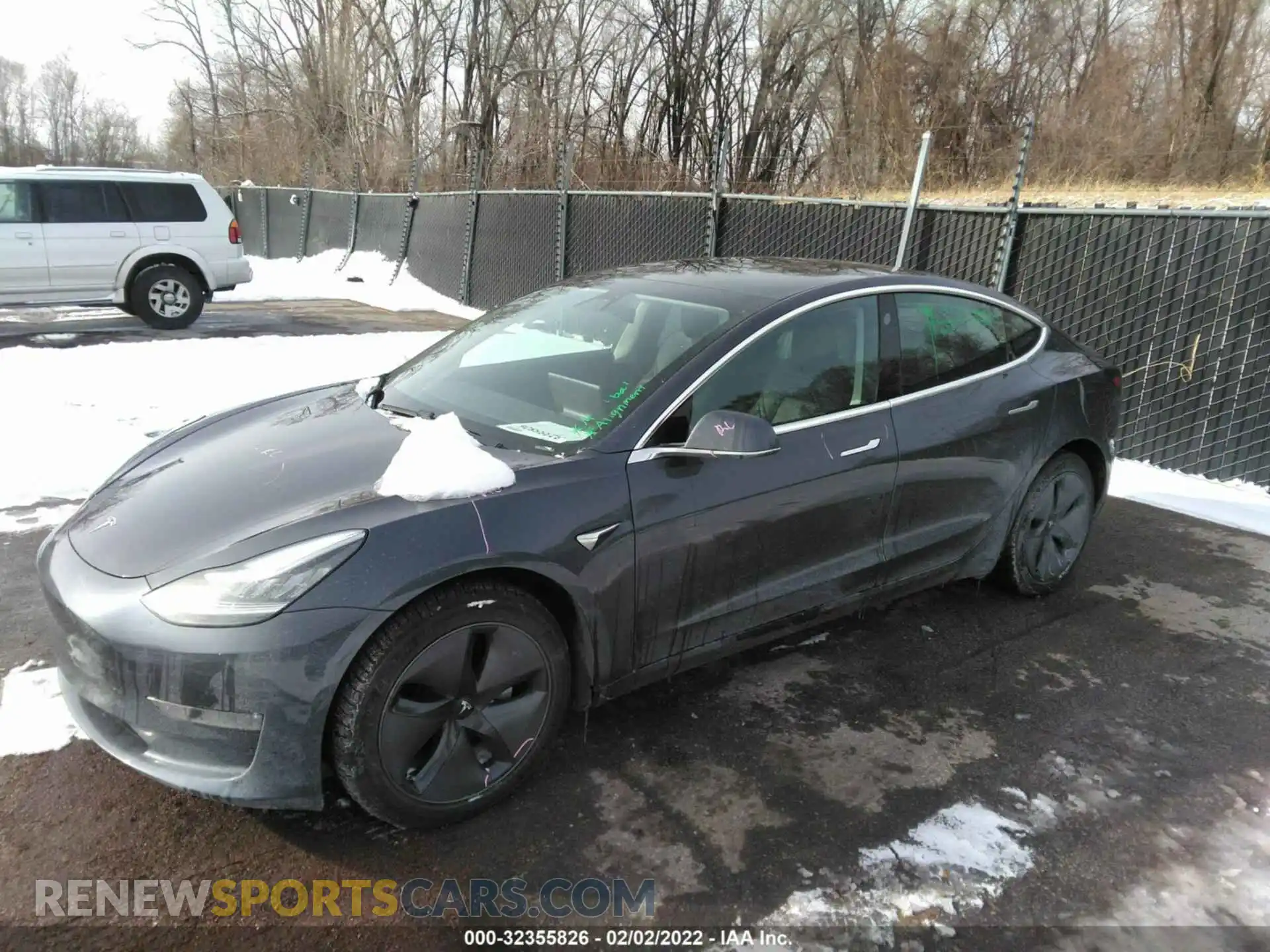 2 Photograph of a damaged car 5YJ3E1EB7LF784116 TESLA MODEL 3 2020