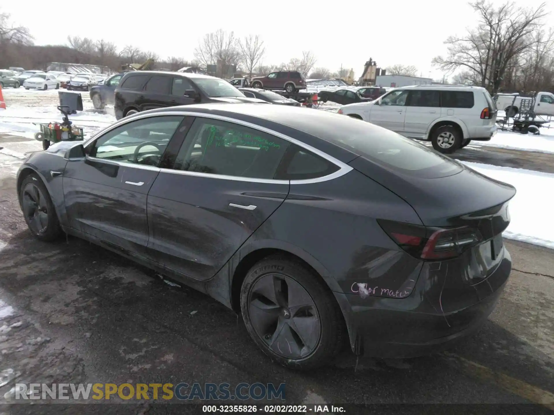 3 Photograph of a damaged car 5YJ3E1EB7LF784116 TESLA MODEL 3 2020