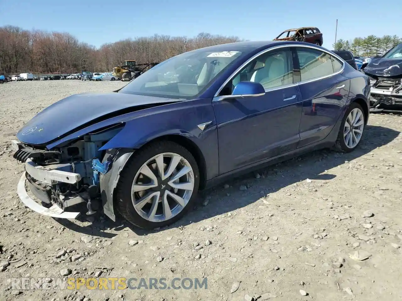 1 Photograph of a damaged car 5YJ3E1EB7LF791521 TESLA MODEL 3 2020