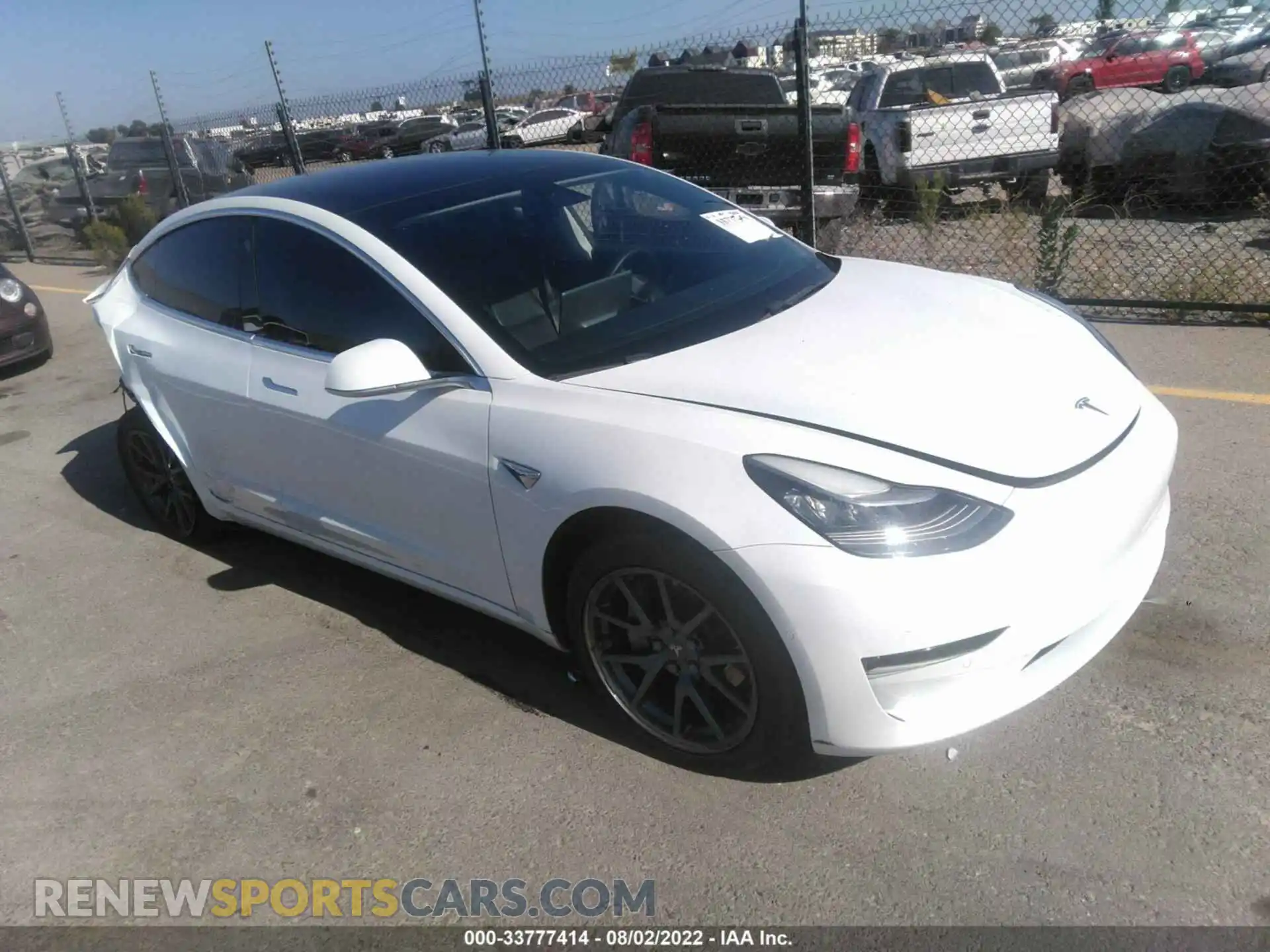 1 Photograph of a damaged car 5YJ3E1EB7LF803179 TESLA MODEL 3 2020