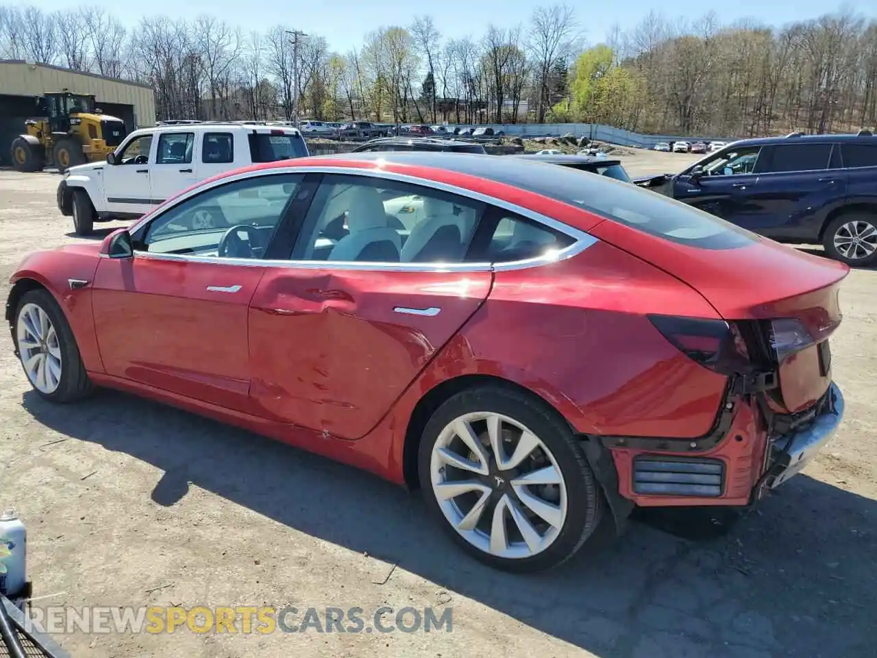 2 Photograph of a damaged car 5YJ3E1EB8LF543195 TESLA MODEL 3 2020