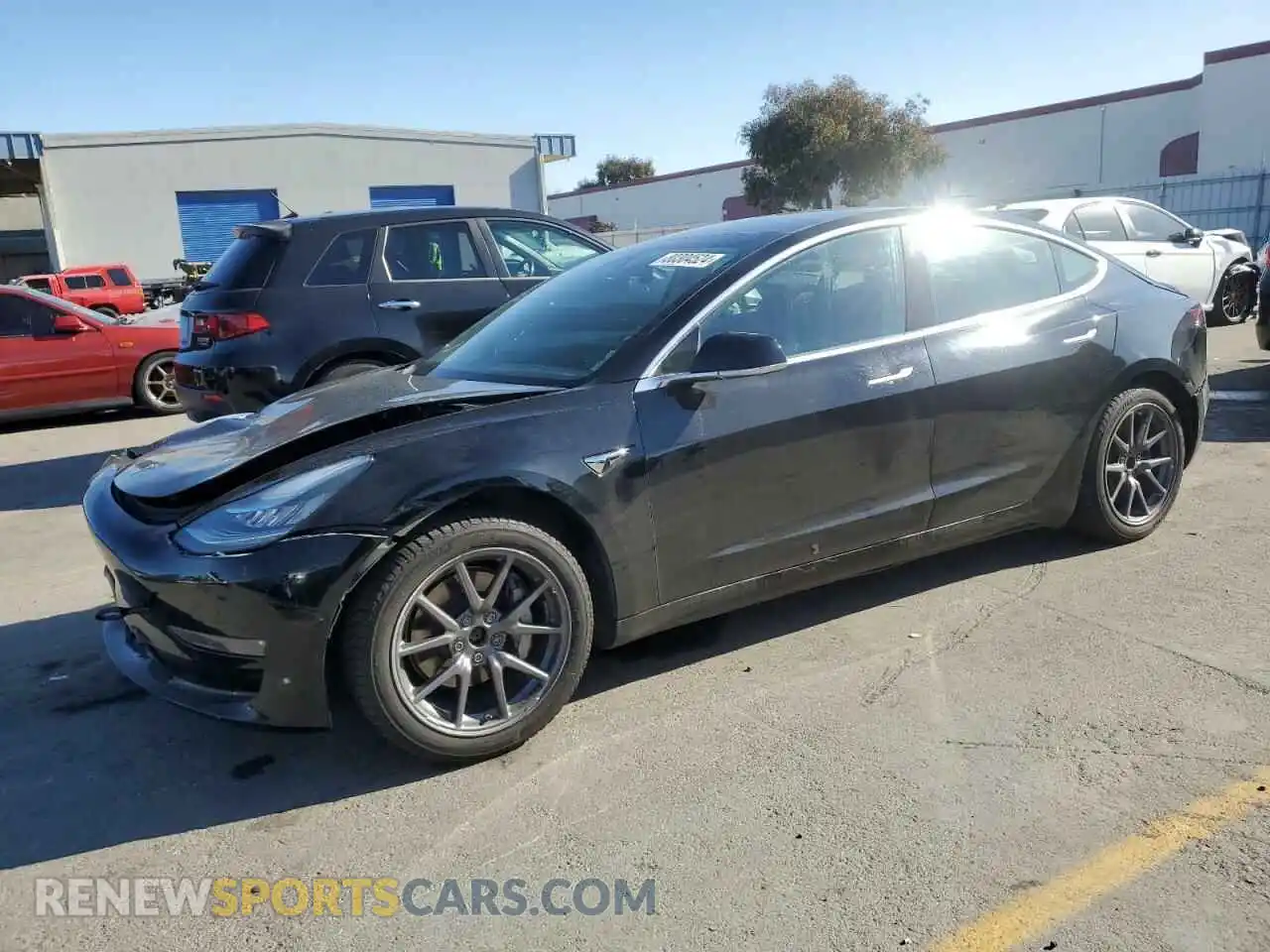 1 Photograph of a damaged car 5YJ3E1EB8LF599945 TESLA MODEL 3 2020