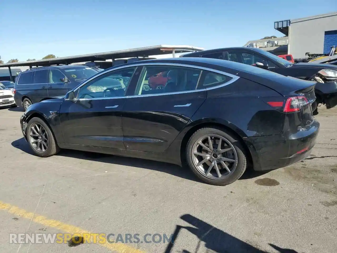 2 Photograph of a damaged car 5YJ3E1EB8LF599945 TESLA MODEL 3 2020