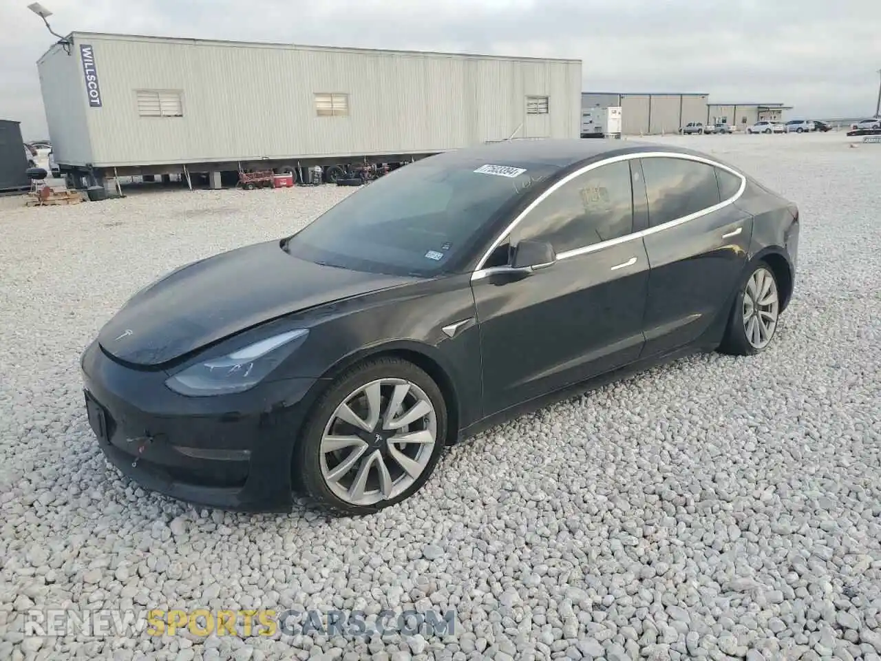 1 Photograph of a damaged car 5YJ3E1EB8LF600446 TESLA MODEL 3 2020