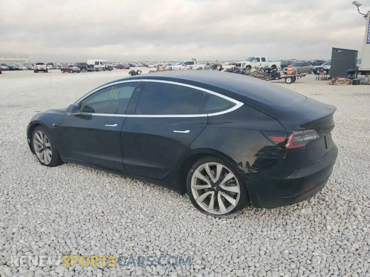 2 Photograph of a damaged car 5YJ3E1EB8LF600446 TESLA MODEL 3 2020