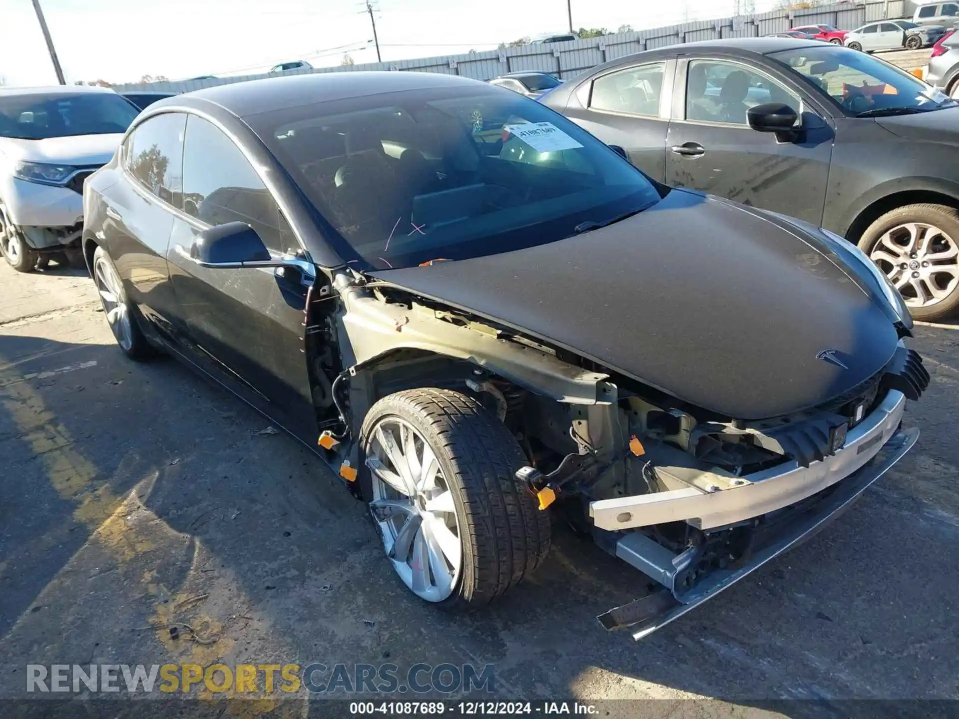 1 Photograph of a damaged car 5YJ3E1EB8LF600849 TESLA MODEL 3 2020